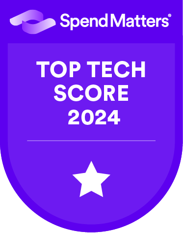 Spend Matters Top Tech Score badge 2024