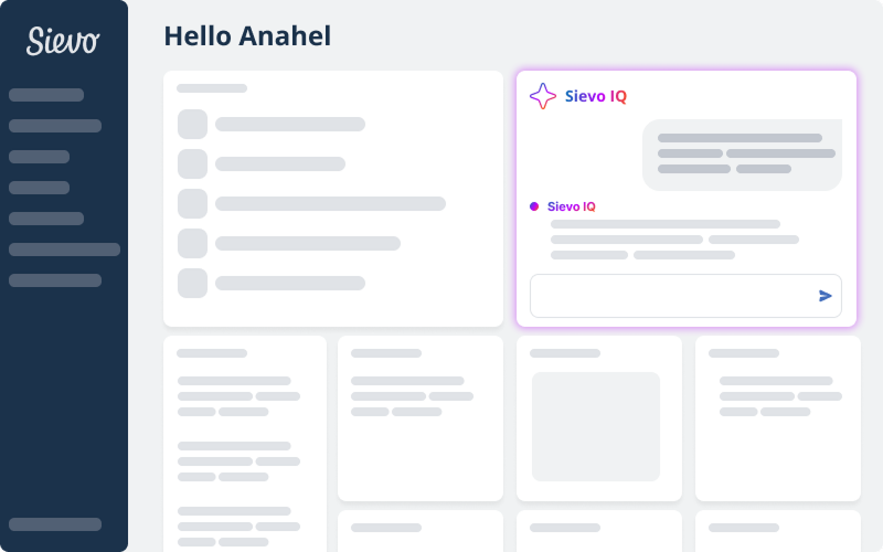 Sievo IQ on homepage
