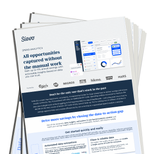Spend Analytics Solution one pager mock up