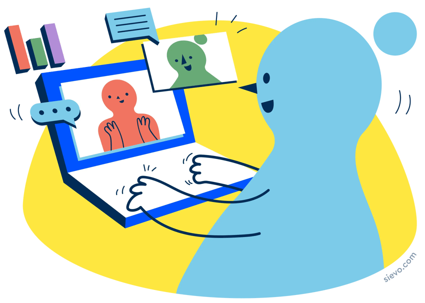 sievo-characters-online-meeting